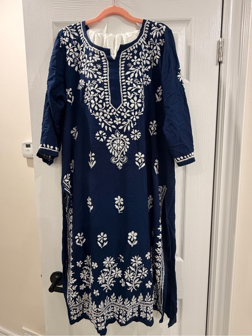 Kurta Navy Embroidered Women’s